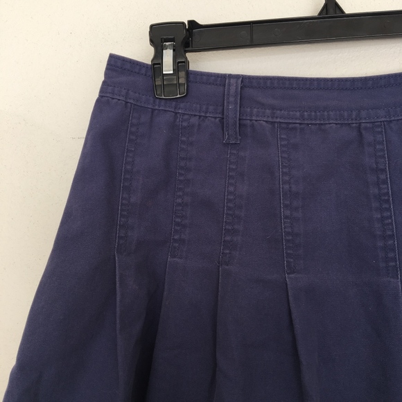 Old Navy Dark Blue Pleated Summer Skirt - Picture 3 of 6
